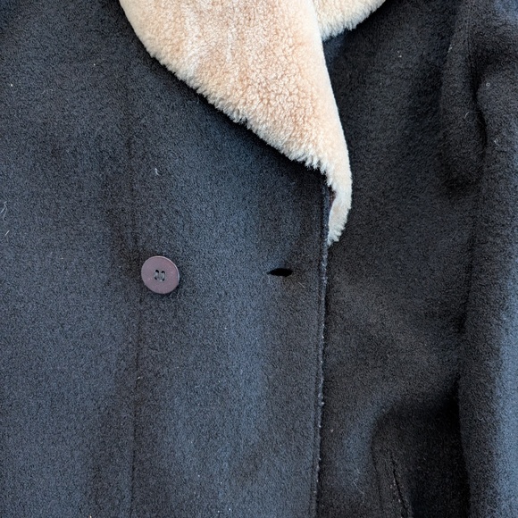 Hilary Radley Wool Coat with Faux Fur Collar – Size 12 - Picture 6 of 11